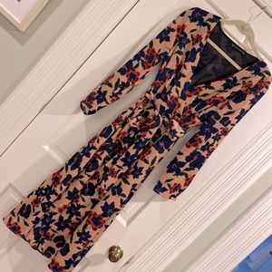 Zara Trafaluc floral wrap dress